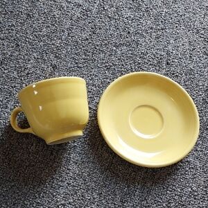 Fiesta Sunflower Yellow Cup and Saucer Set